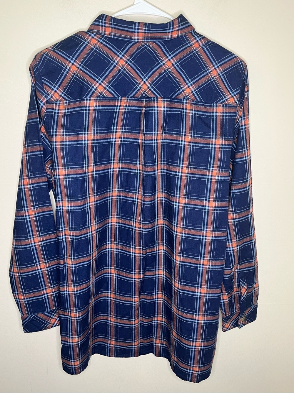 J. Jill Womens Pink Blue Button Down Long Sleeve Plaid Top Size M NWT Cotton - Picture 7 of 7
